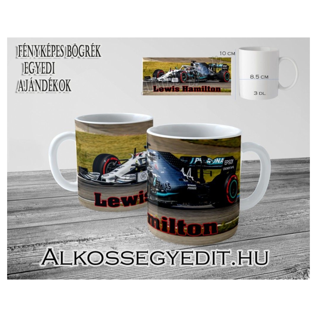 Lewis Hamilton F1 bögre