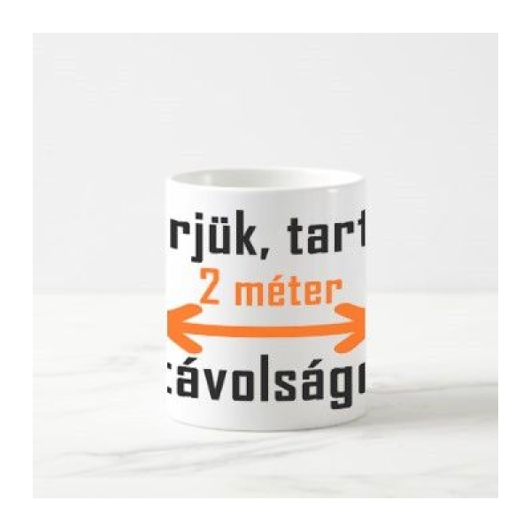 Tartson 2 méter távolságot bögre - Image 4