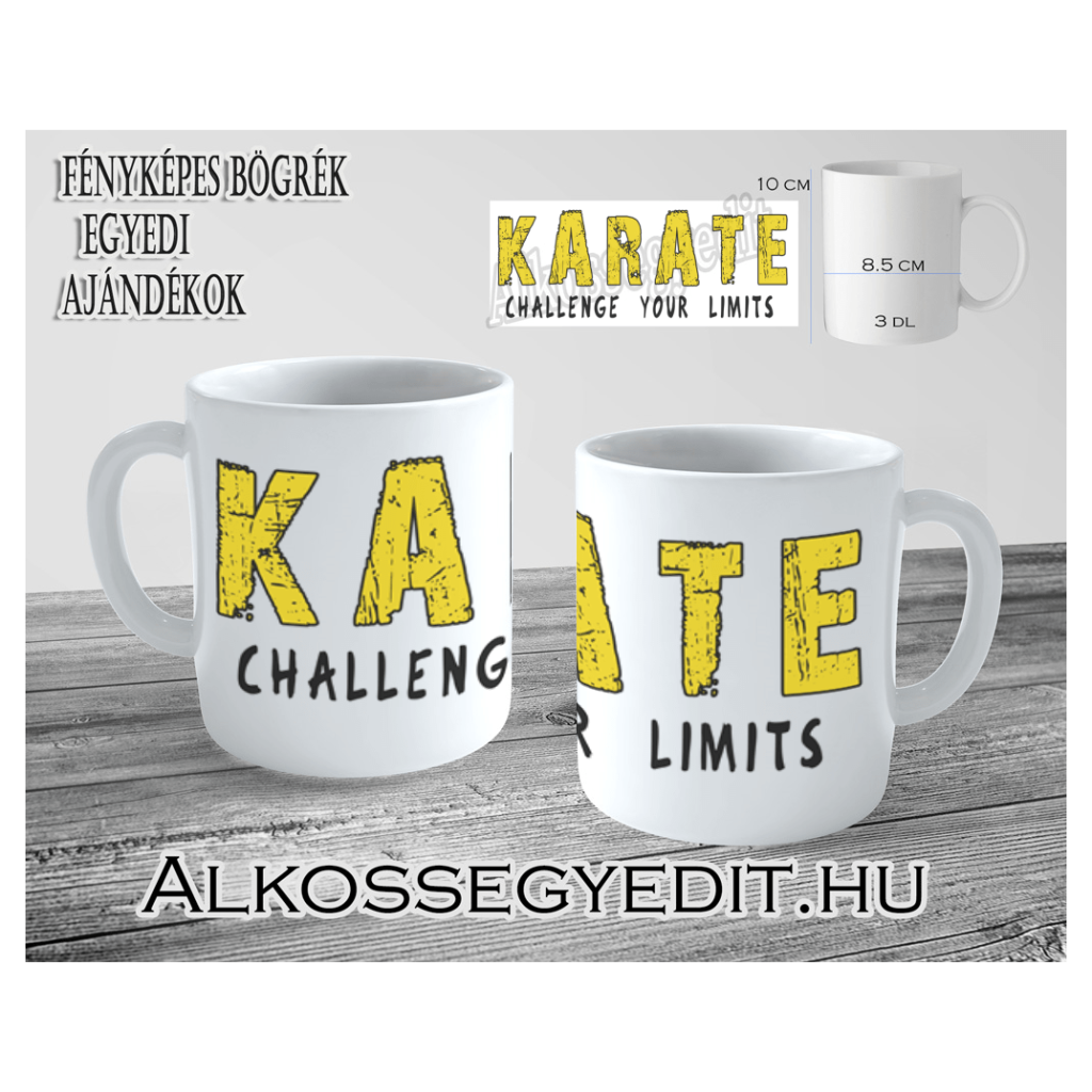 Karate CHALLENGE YOUR LIMITS bögre