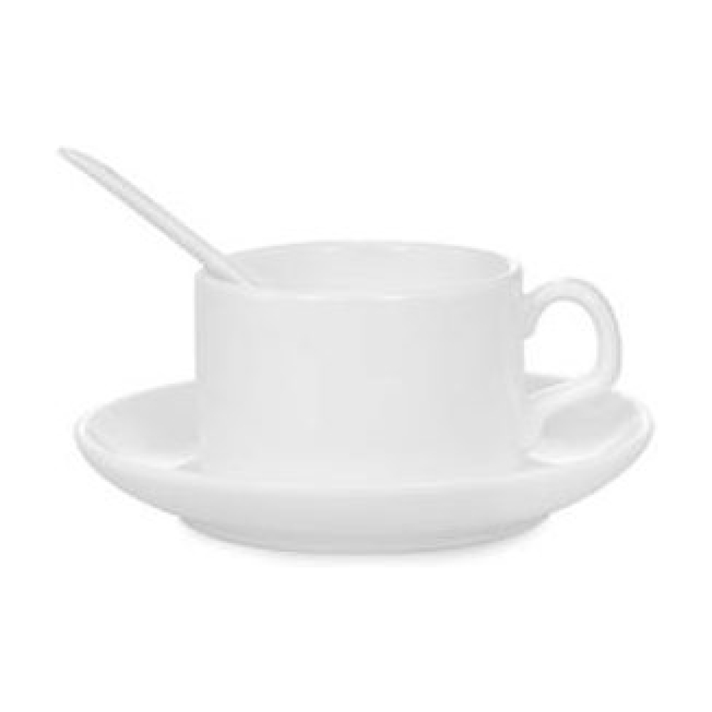 Egyedi fényképes kávéscsésze tányérral és kanállal (képfeltöltős)