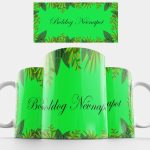 Boldog névnapot ” Esőerdő” bögre