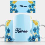 Virágok Kék neves bögre