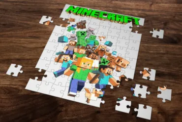 Minecraft Puzzle háttér gen