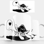 Szerelmes teknős bögre