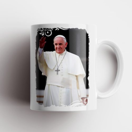 egyedi - Bögre nyomtatás Ferenc Papa V2 O