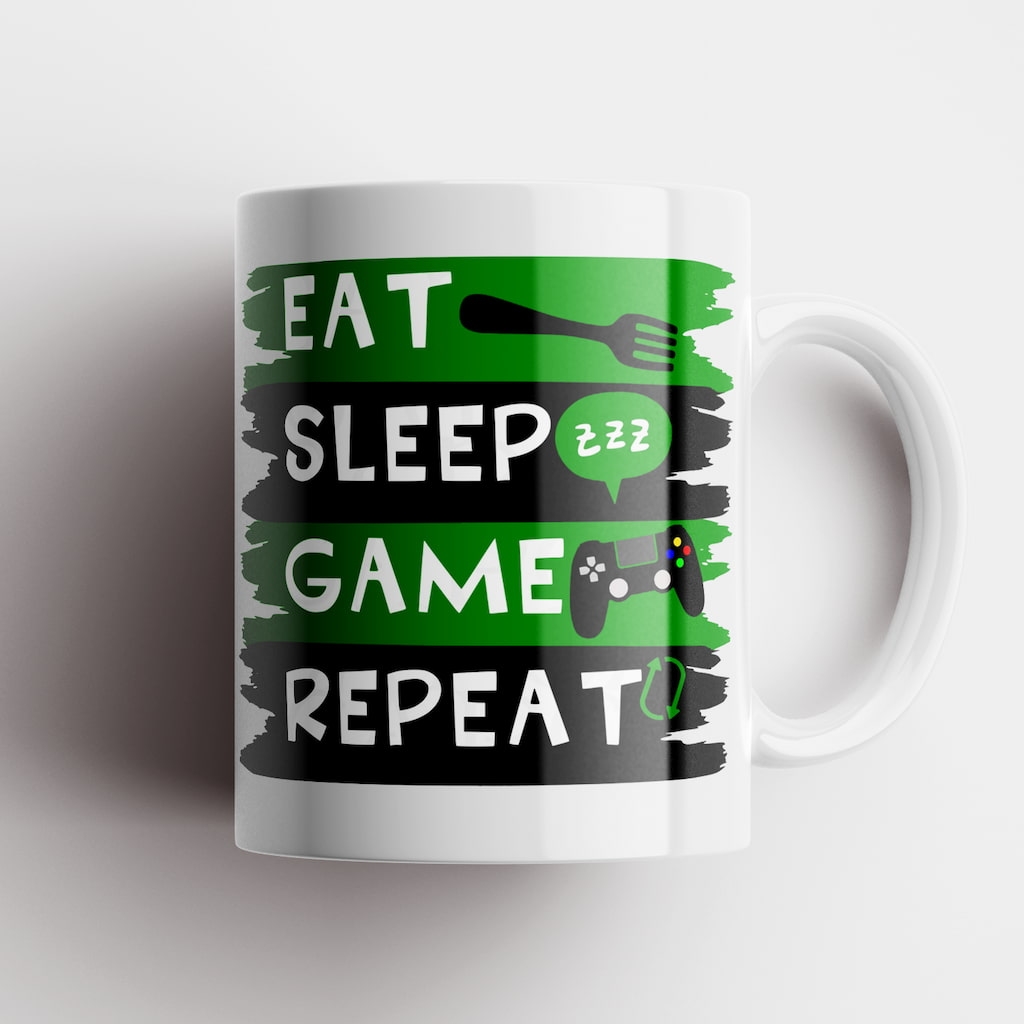 EAT – SLEEP -GAME bögre