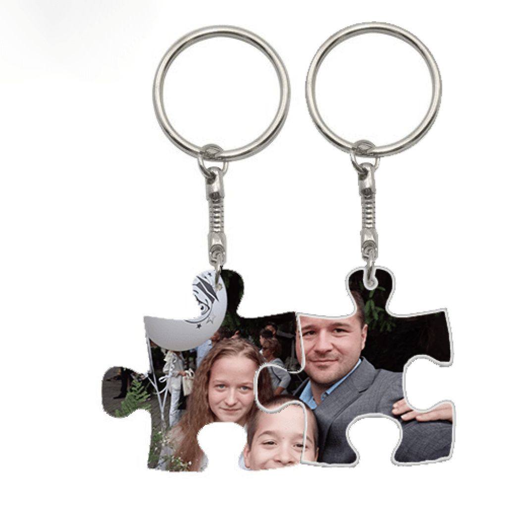 Páros puzzle kulcstartó