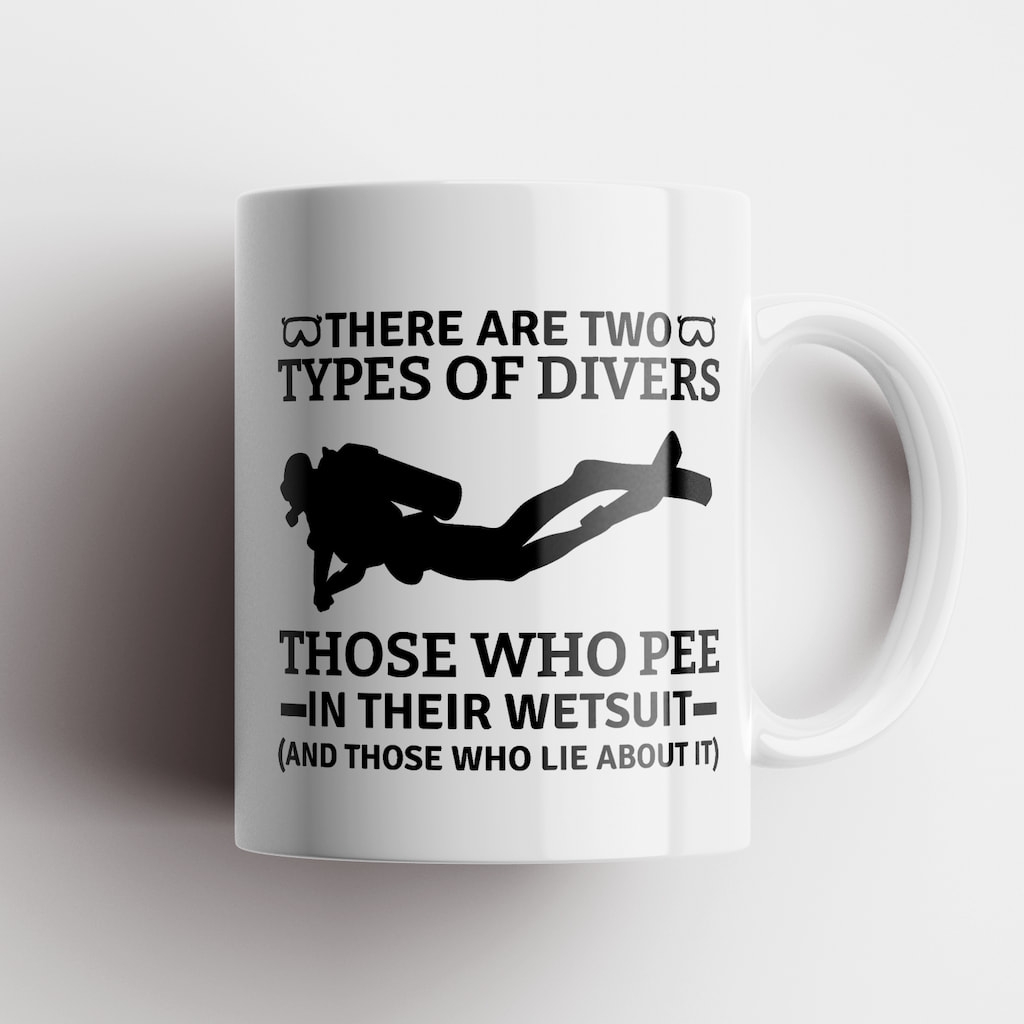 Two types of divers mug