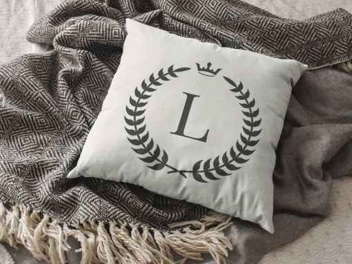 Egyedi Névre Szóló Monogramos Párna Huzat