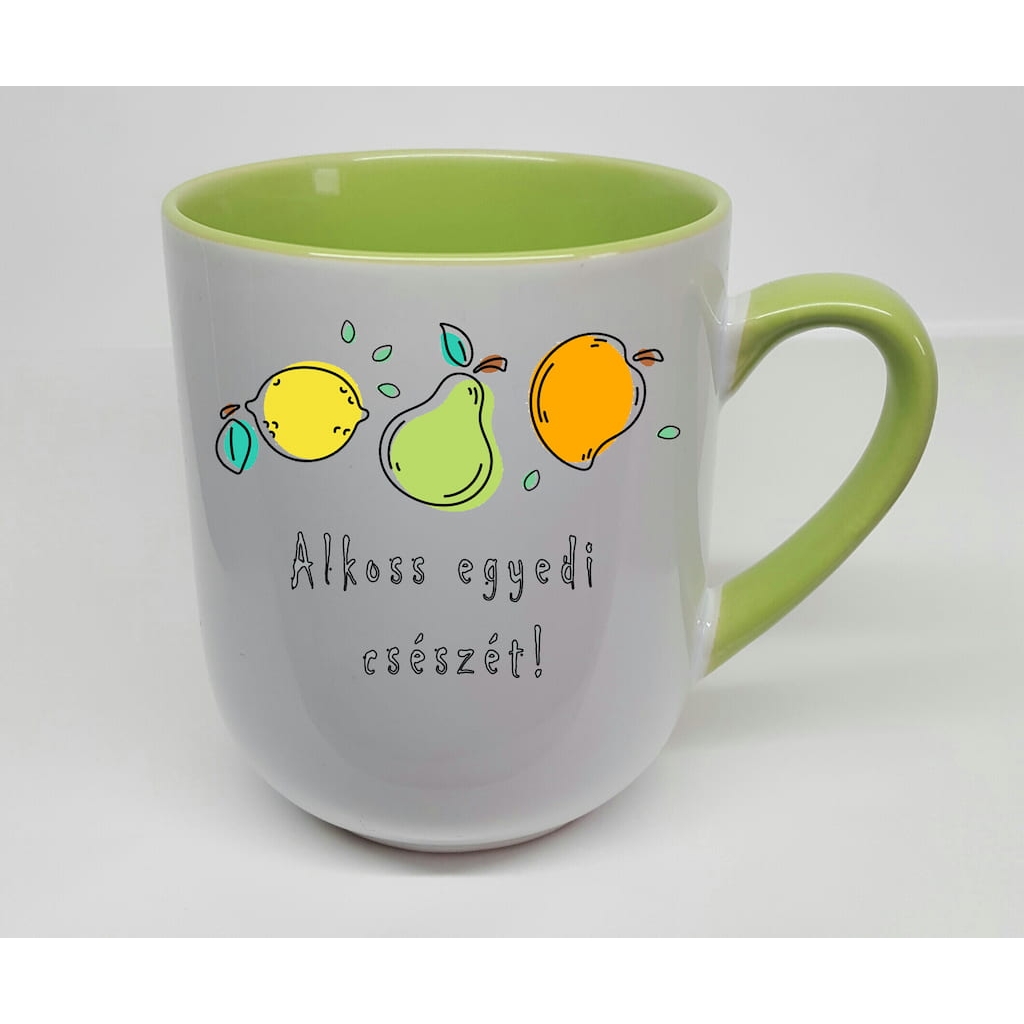 Különleges bögre – reggeli kávézáshoz – Zöld csésze
