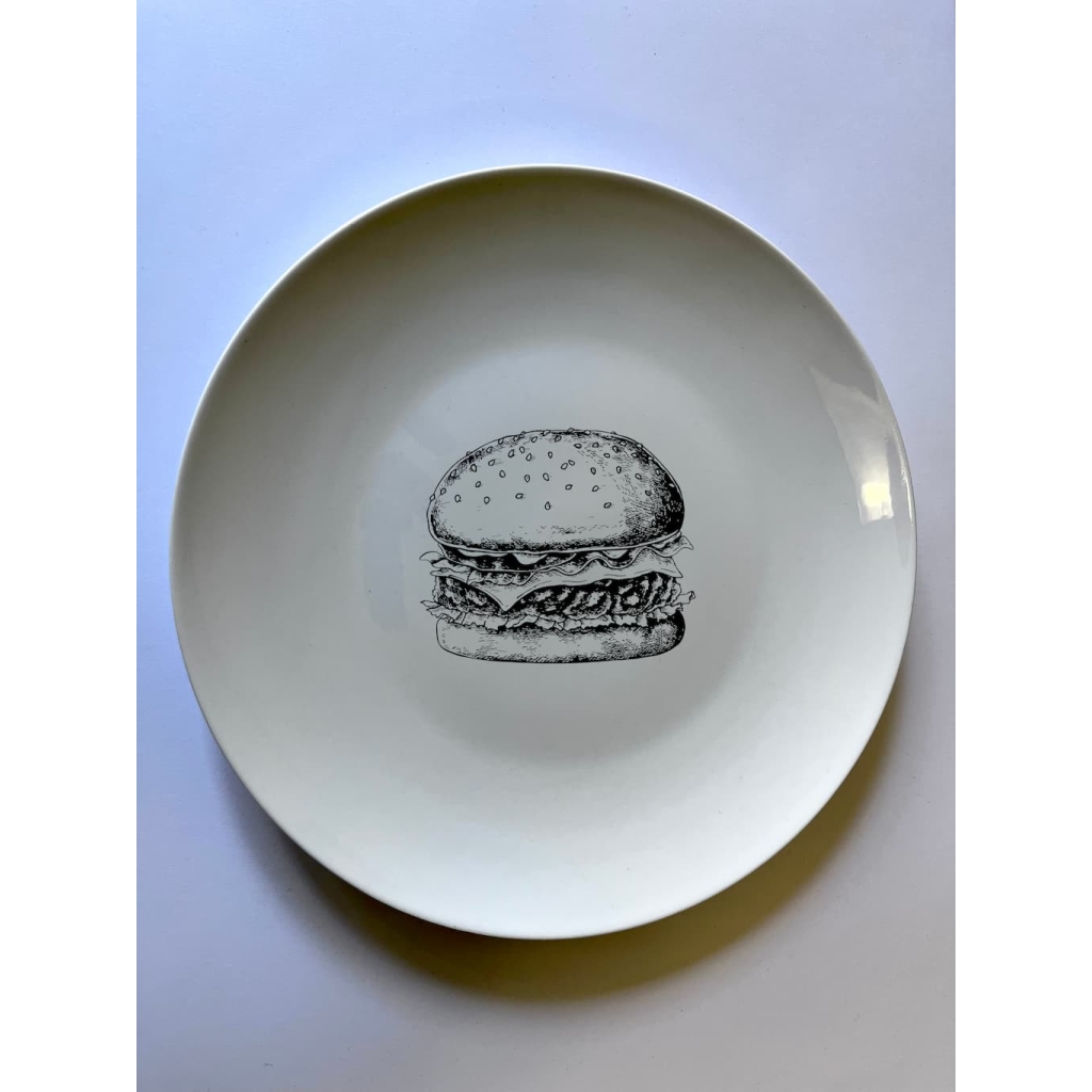 Hamburgeres tányér