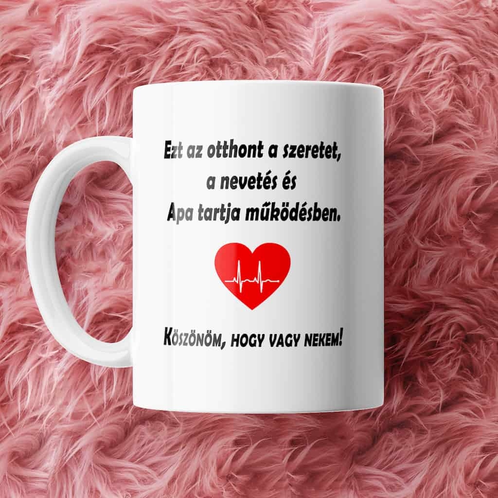 Ezt az otthont… Apának bögre