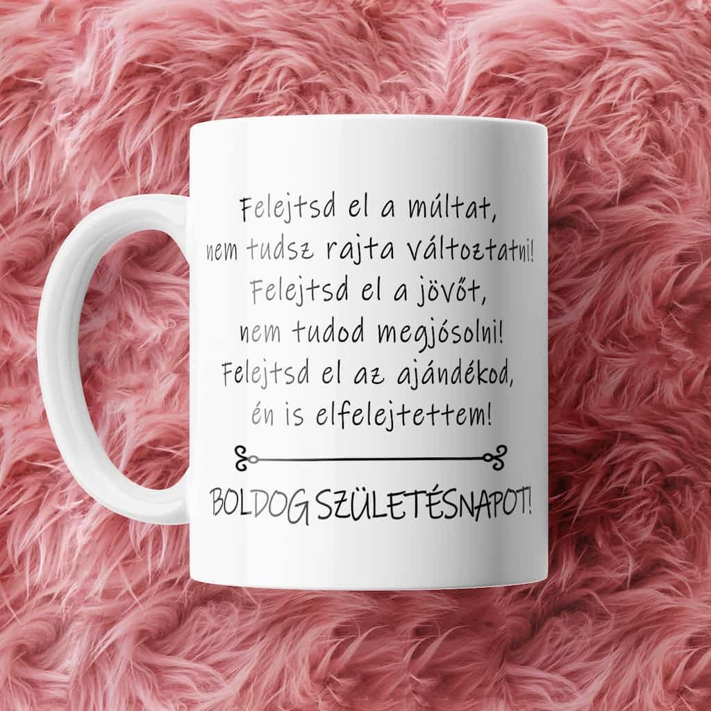 Elfelejtett szülinapos bögre