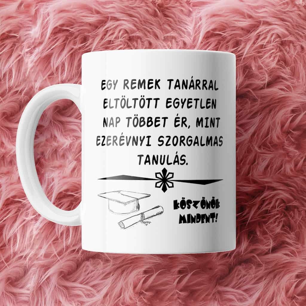 Egy remek tanárral… bögre