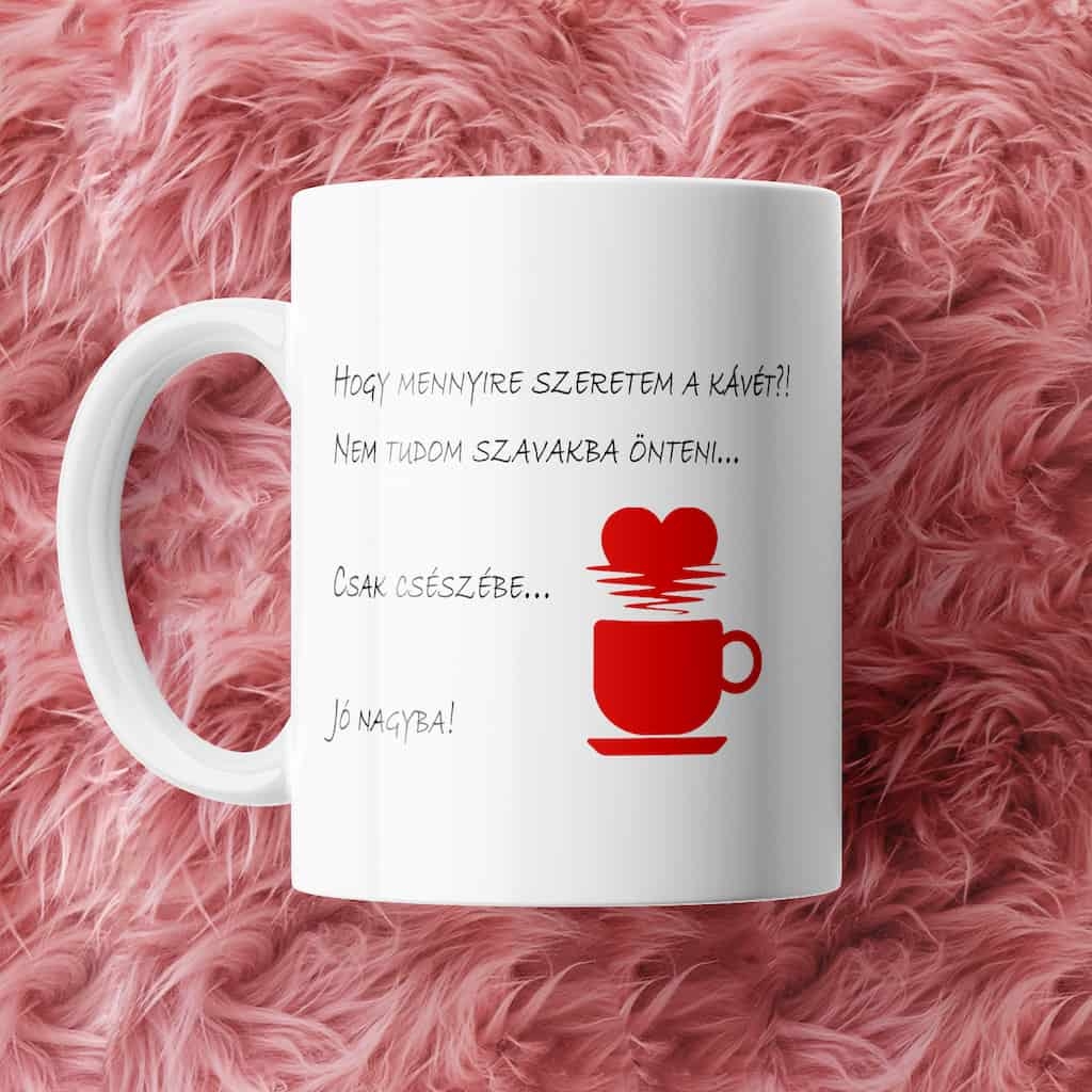 Szeretem a kávét bögre