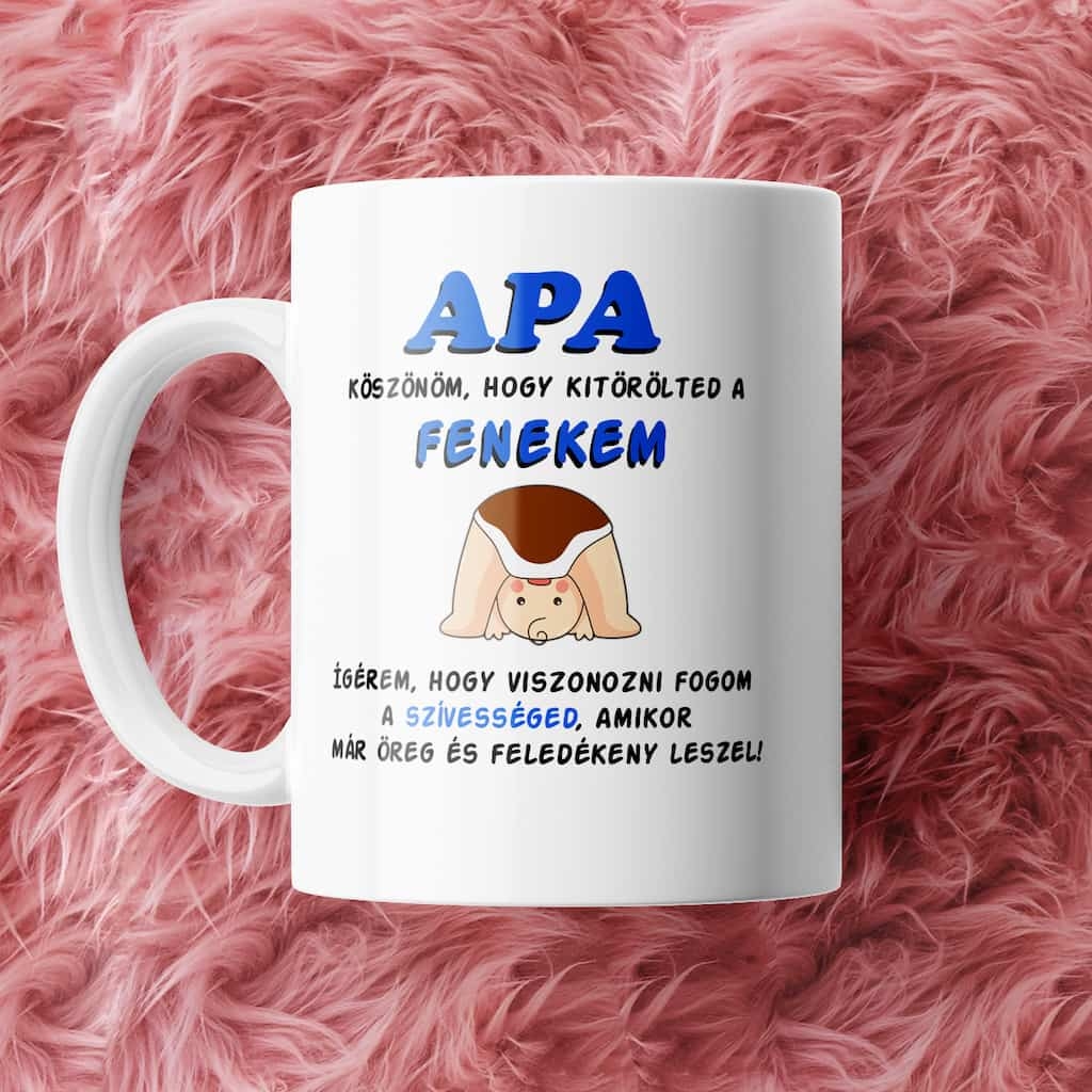 Köszönöm apa bögre