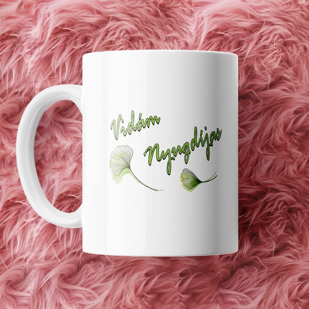 Vidám nyugdíjas bögre