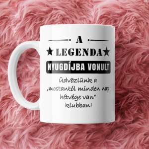 A legenda nyugdíjba vonult bögre