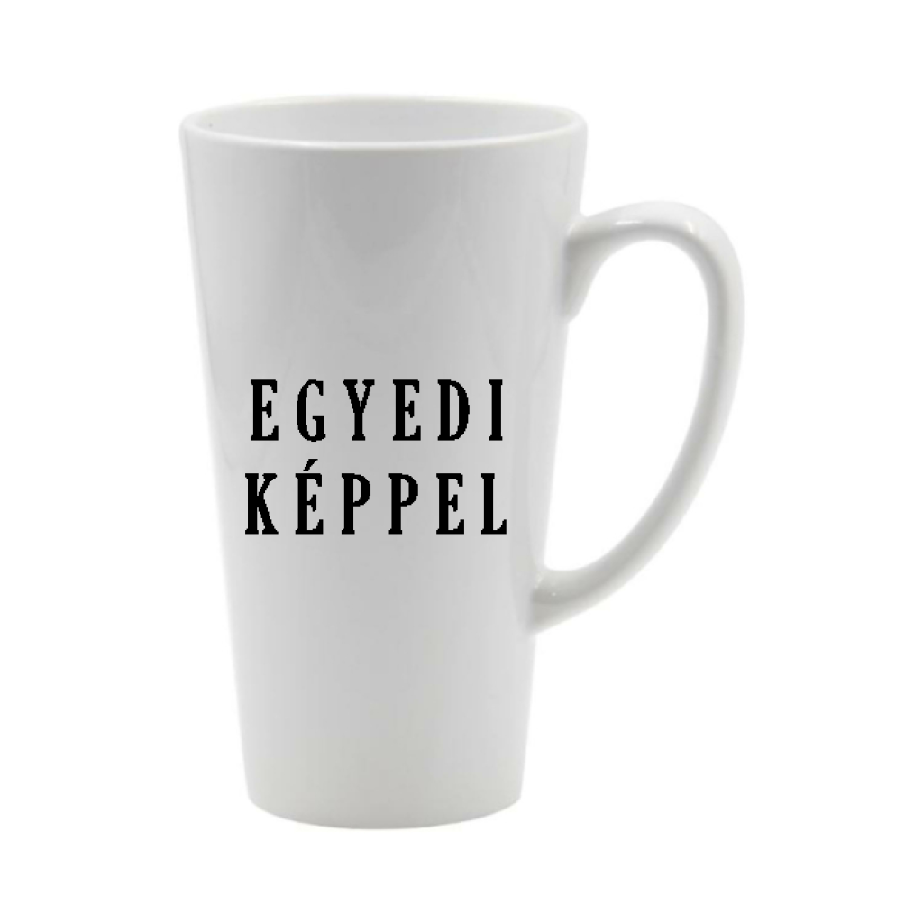 Nagy Latte bögre – Kapucsínos bögre (képfeltöltős)