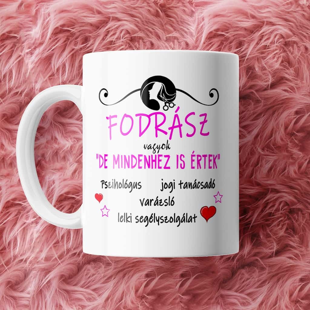 Fodrász vagyok bögre