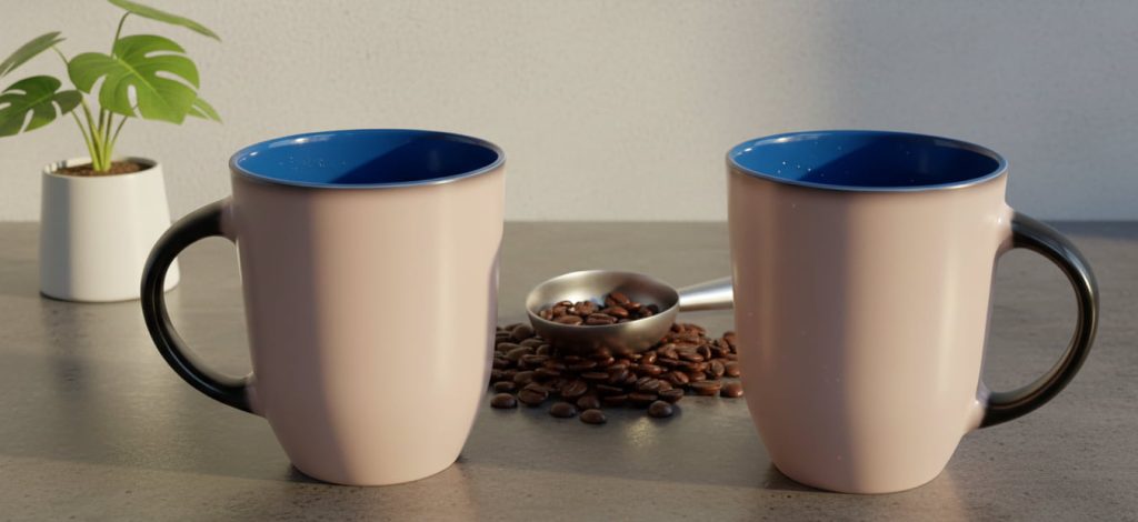 Kanalas varázs bögre (színváltós) Szinvaltas fekete feher