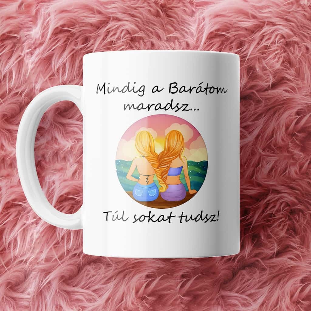 Mindig a Barátom maradsz bögre V5