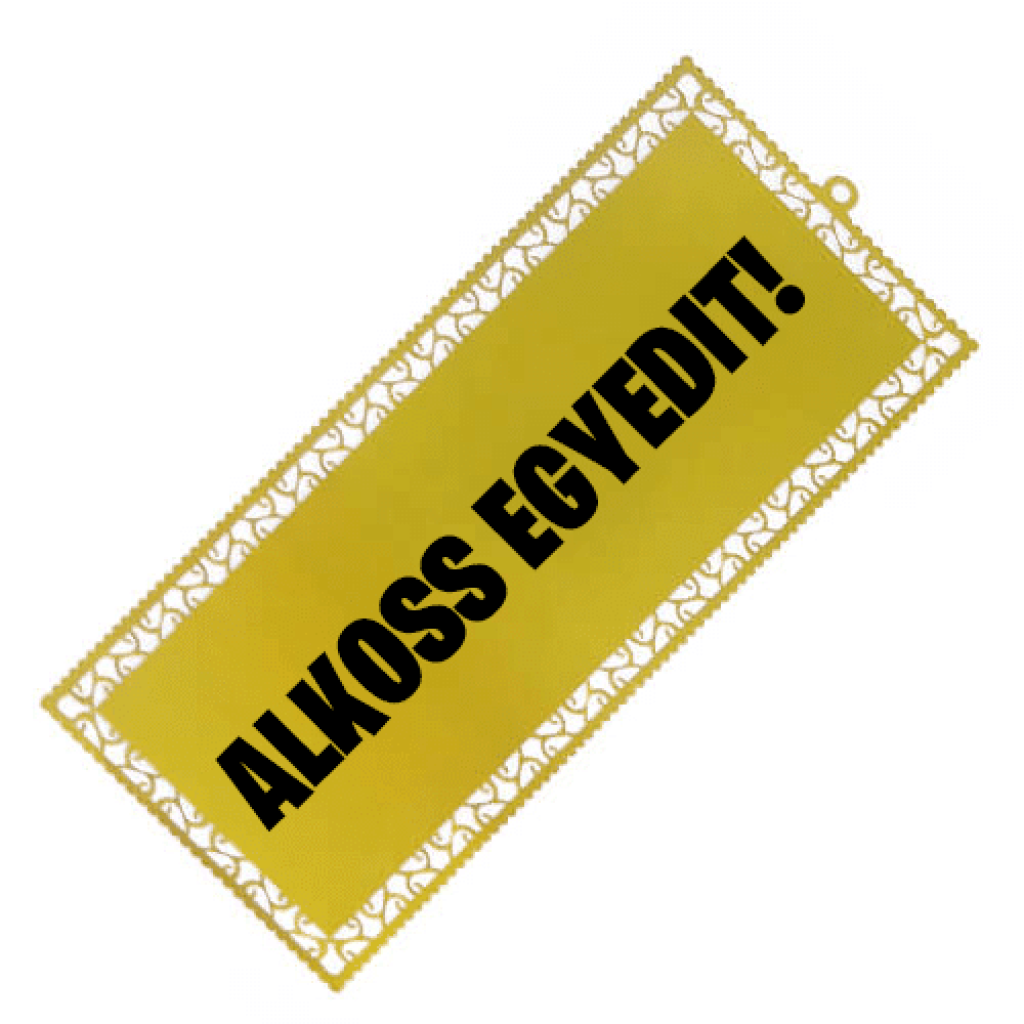 Könyvjelző – kétoldalas – ARANY