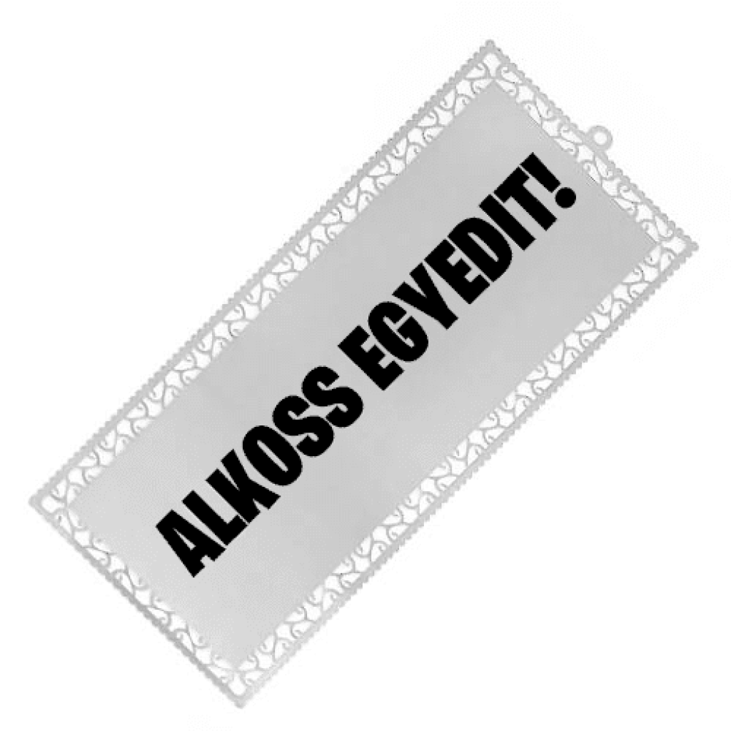 Könyvjelző – kétoldalas – EZÜST