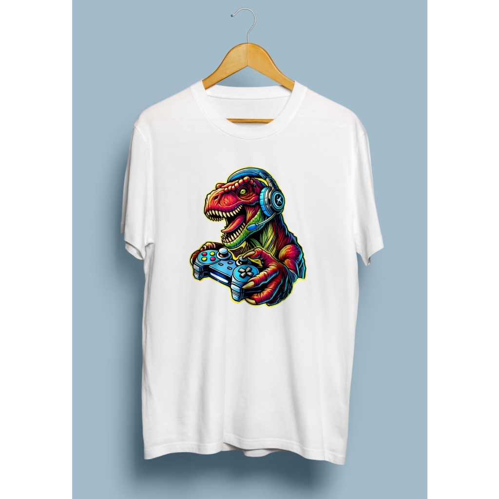 T-rex gamer póló