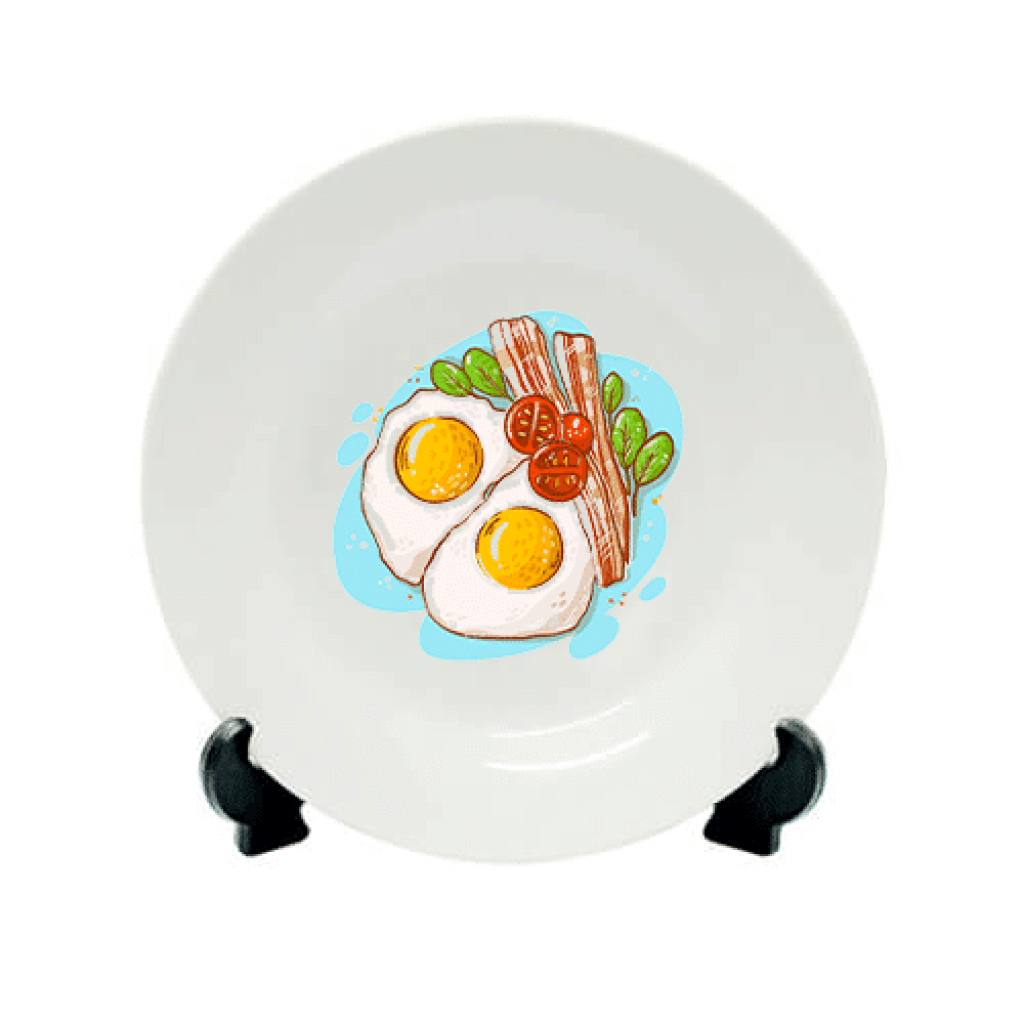 Egyedi peremes nagy fehér tányér 27cm