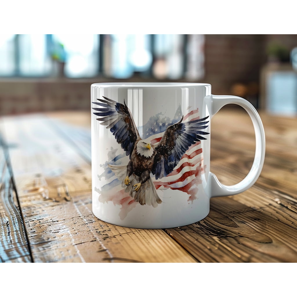 Sas és amerikai zászló