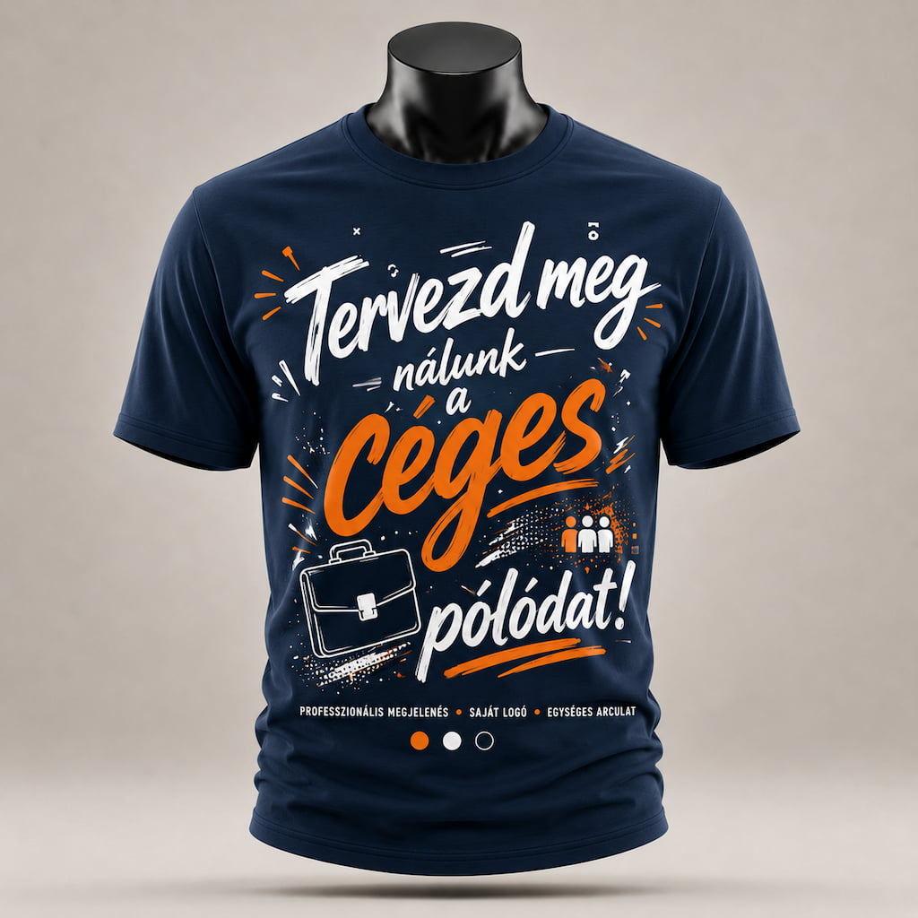 Minőségi céges póló NYOMTATÁS saját logóval Szines Polo Ceges