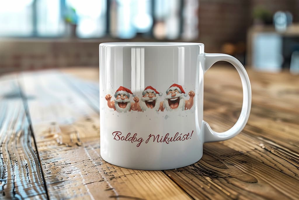 Boldog mikulast vigyor gen Boldog mikulások bögre