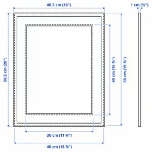 Prémium fényképnyomtatás fekete alumínium keretben – saját fotóval (40x50 cm keretben) Fekete fem kepkeret