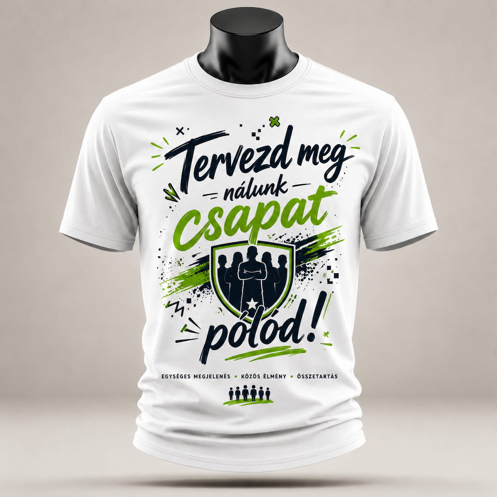 Minőségi céges póló NYOMTATÁS saját logóval Csapat Polo