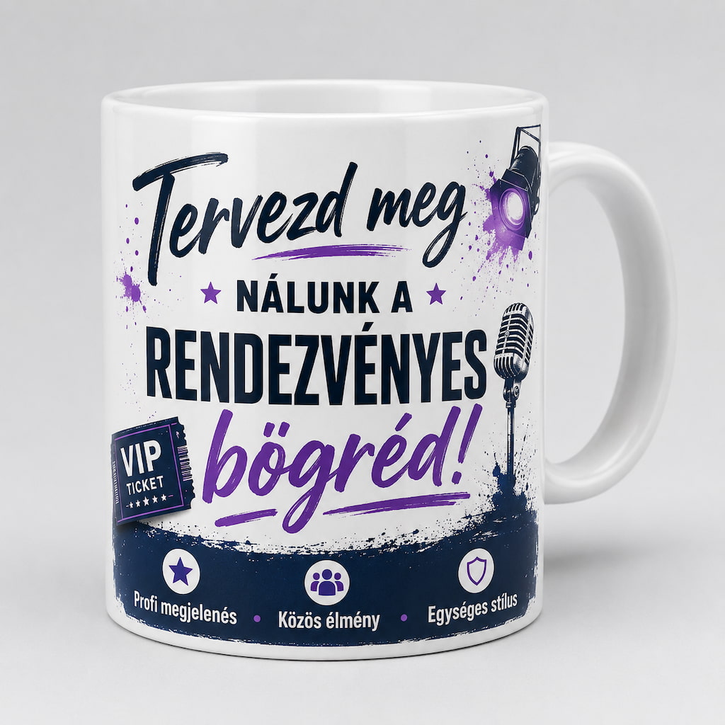 Személyre szabott bögrék minden alkalomra Rendezveny Bogre