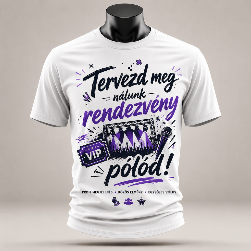 Egyedi pólók minden alkalomra Rendezveny Polo