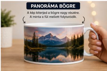 Panoráma fényképes bögre saját fotóval